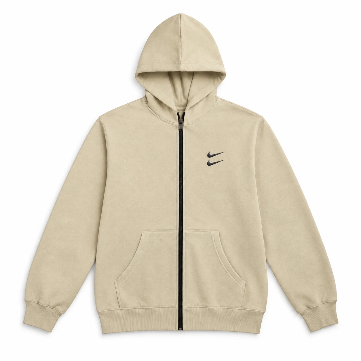 سوئیشرت دورس کلاهدار مردانه نایکی مدل Double Nike-کرم