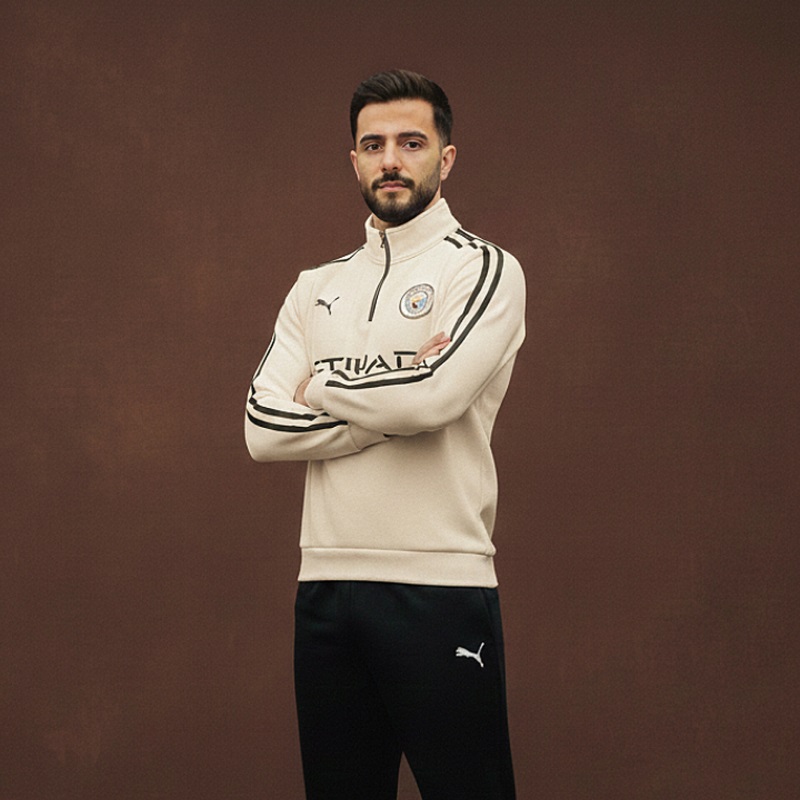 دورس نیم زیپ منچستر سیتی-کرم